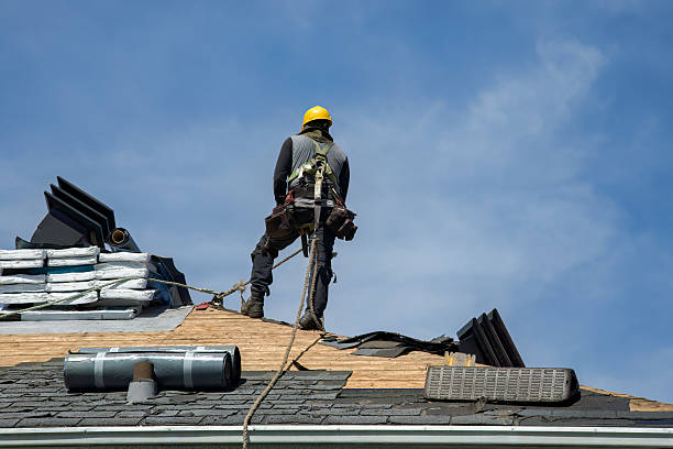 Professional Roofing technician working in Plainwell, MI